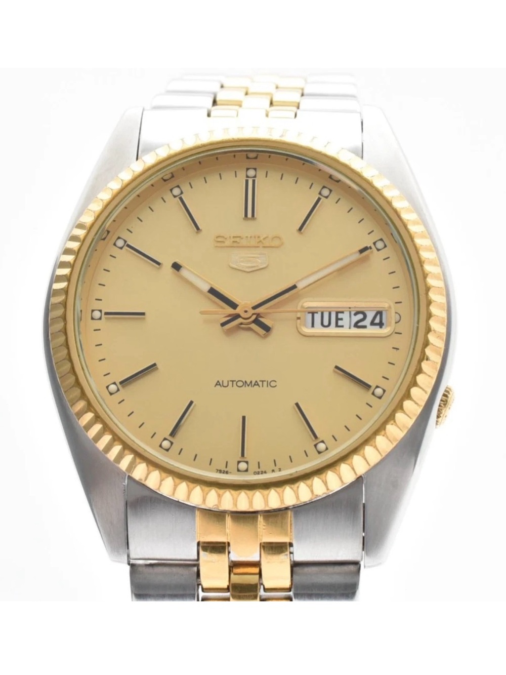 Seiko Gold and Silver Two-Tone Automatic Watch